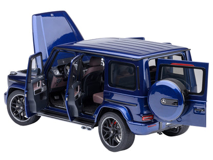 2019 Mercedes-Benz AMG G63 Brilliant Blue Metallic 1/18 Model Car