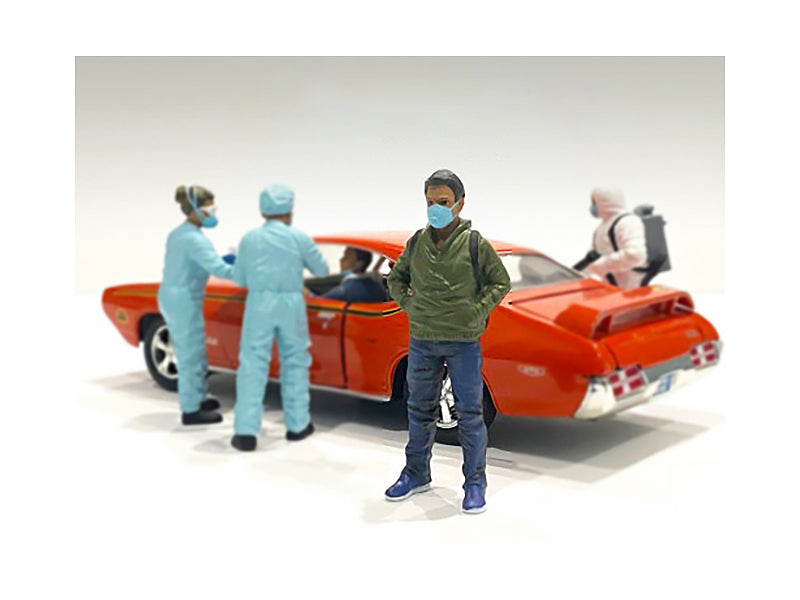Hazmat Crew Figurine V for 1/24 Scale Models