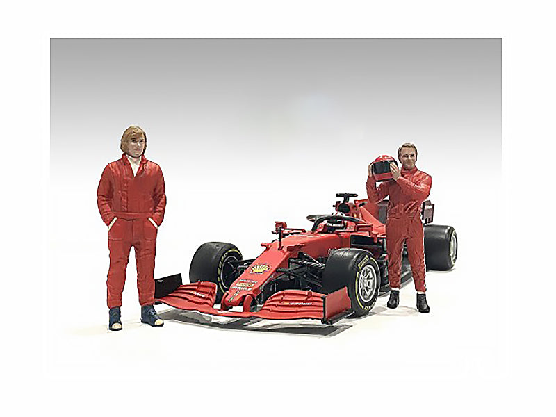 "Racing Legends" 70's Set of 2 Diecast Figures for 1/43 Scale Models