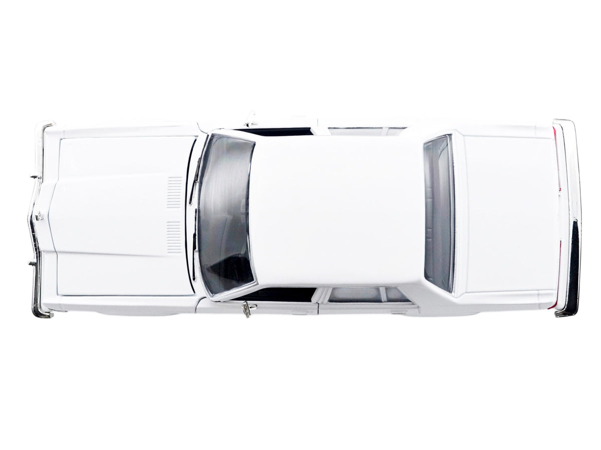 1986 Dodge Diplomat Police Car Unmarked White "Custom Builder's Kit" Series 1/24 Diecast Model Car
