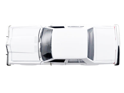 1986 Dodge Diplomat Police Car Unmarked White "Custom Builder's Kit" Series 1/24 Diecast Model Car