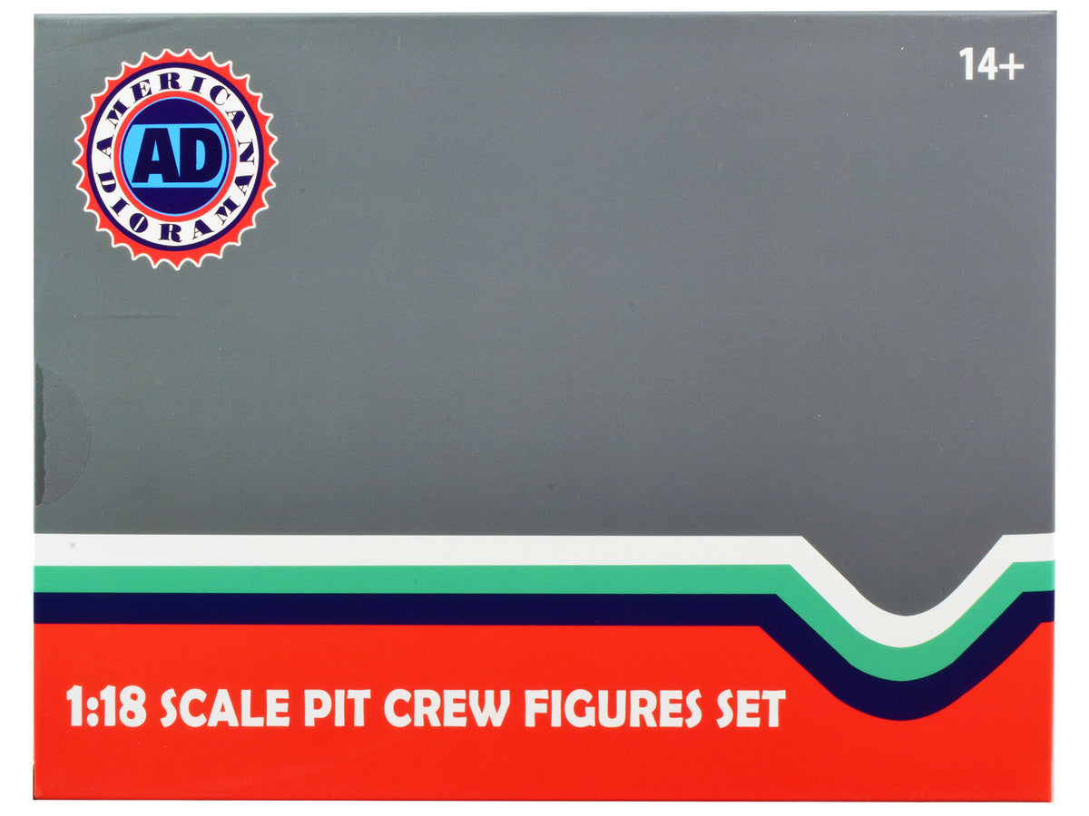 Formula One F1 Pit Crew 7 Figure Set Team Red Release III for 1/18 Scale Models