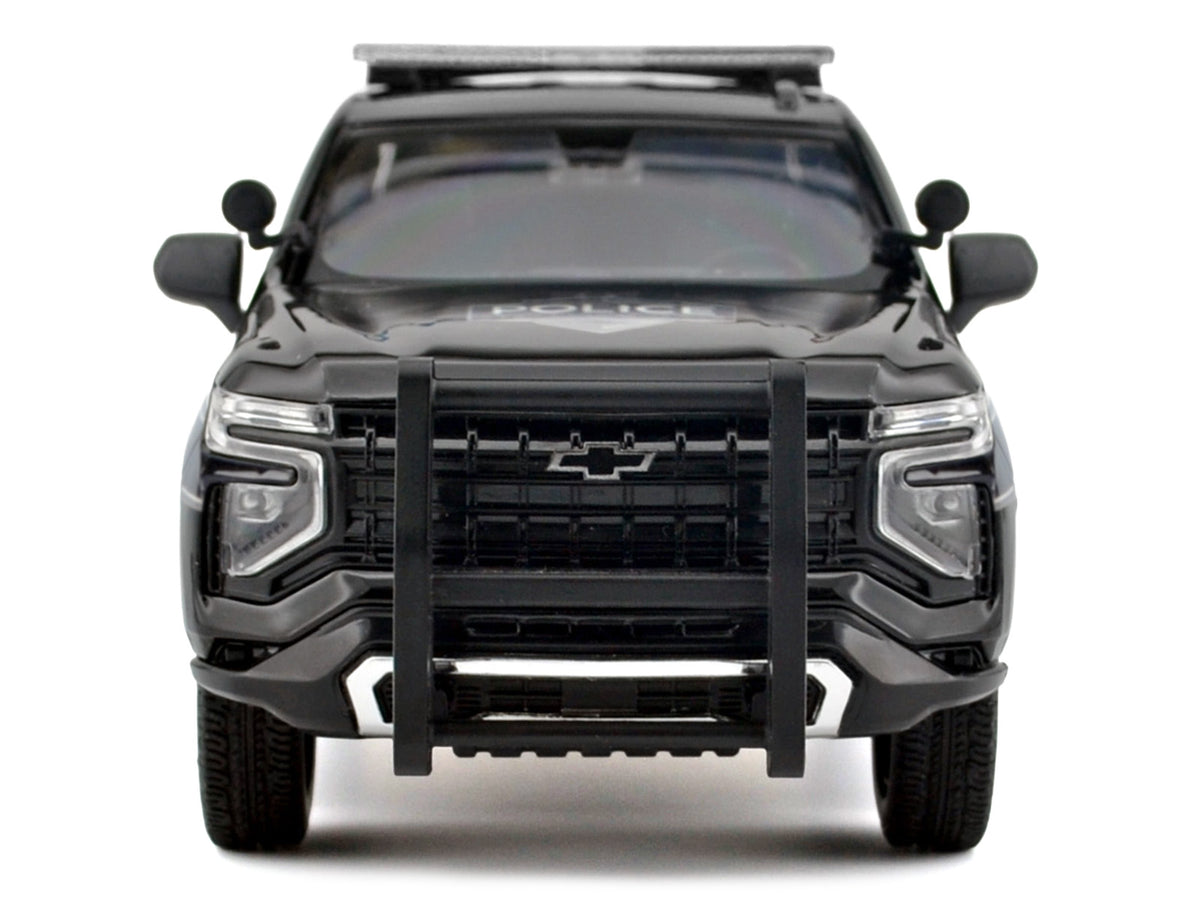 2025 Chevrolet Tahoe PPV "General Motors Police" Black "Custom Builder's Kit - Law Enforcement and Public Service" Series 1/24 Diecast Model Car
