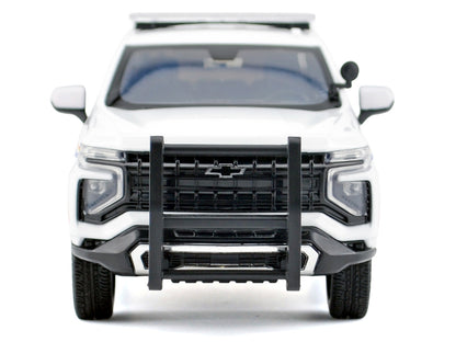2025 Chevrolet Tahoe PPV with Light Bar "RCMP Royal Canadian Mounted Police" White "Law Enforcement and Public Service" Series 1/24 Diecast Model Car