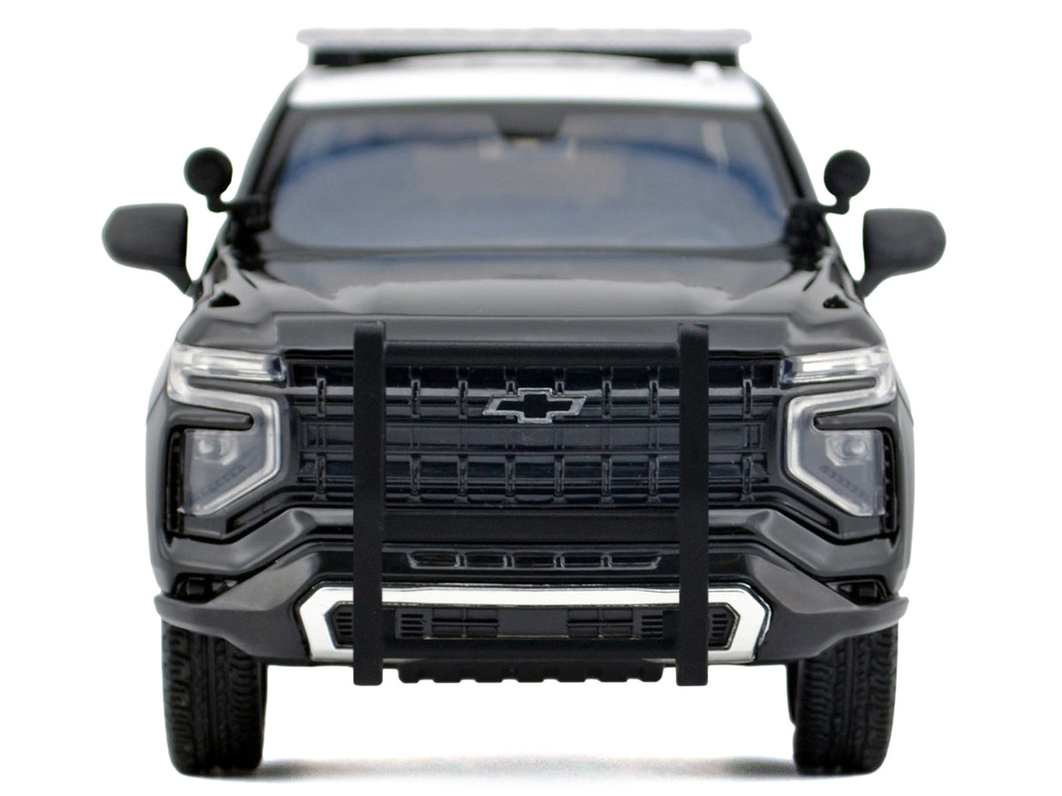 2025 Chevrolet Tahoe Police Pursuit Vehicle "California Highway Patrol" Black and White "Law Enforcement and Public Service" Series 1/24 Diecast Model Car