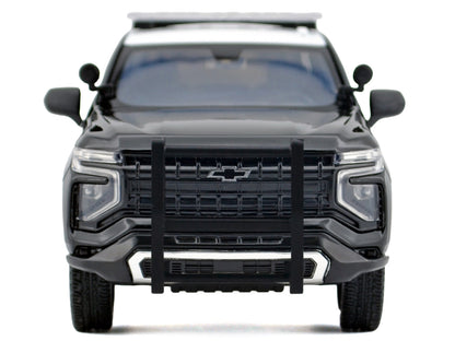 2025 Chevrolet Tahoe Police Pursuit Vehicle "California Highway Patrol" Black and White "Law Enforcement and Public Service" Series 1/24 Diecast Model Car