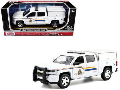 2017 Chevrolet Silverado 1500 LT Z71 Crew Cab Pickup Truck with Camper Box "Royal Canadian Mounted Police" White "Law Enforcement and Public Service" Series 1/24-1/27 Diecast Model Car