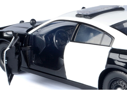 2023 Dodge Charger Pursuit Police Car "LAPD (Los Angeles Police Department)" Black and White "Law Enforcement and Public Service" Series 1/24 Diecast Model Car