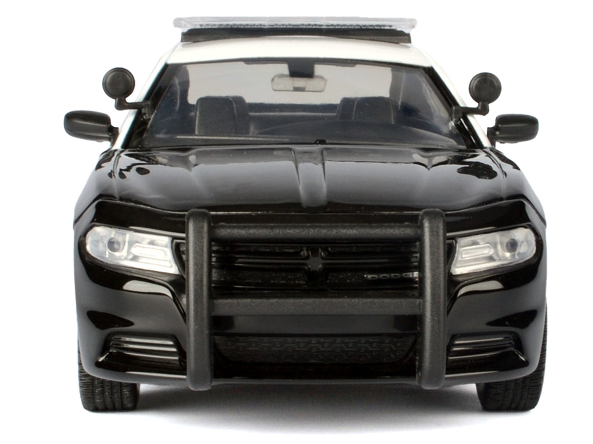 2023 Dodge Charger Pursuit Police Car "LAPD (Los Angeles Police Department)" Black and White "Law Enforcement and Public Service" Series 1/24 Diecast Model Car