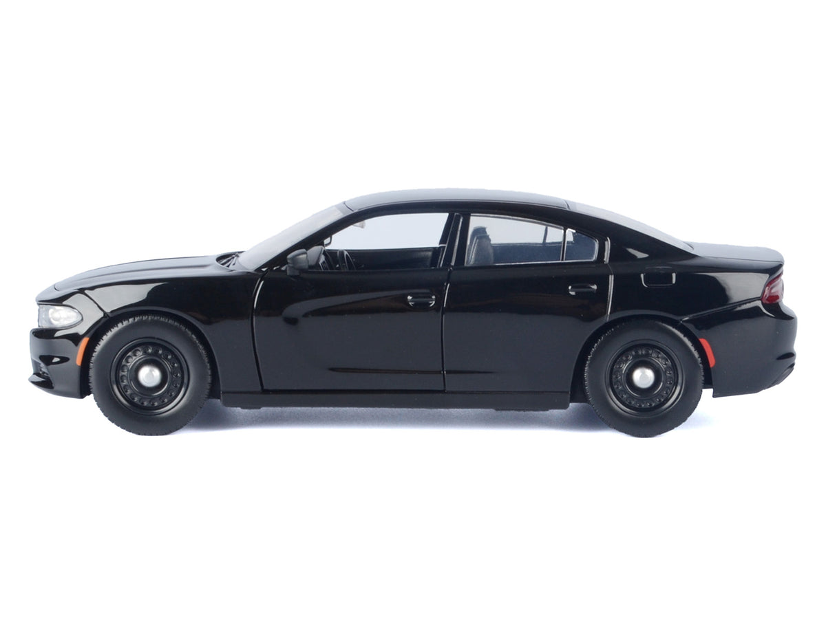 2023 Dodge Charger Pursuit Police Car Black "Custom Builder's Kit - Law Enforcement and Public Service" Series 1/24 Diecast Model Car