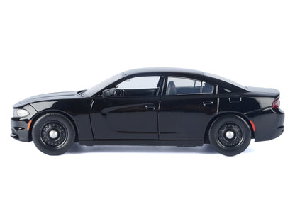 2023 Dodge Charger Pursuit Police Car Black "Custom Builder's Kit - Law Enforcement and Public Service" Series 1/24 Diecast Model Car