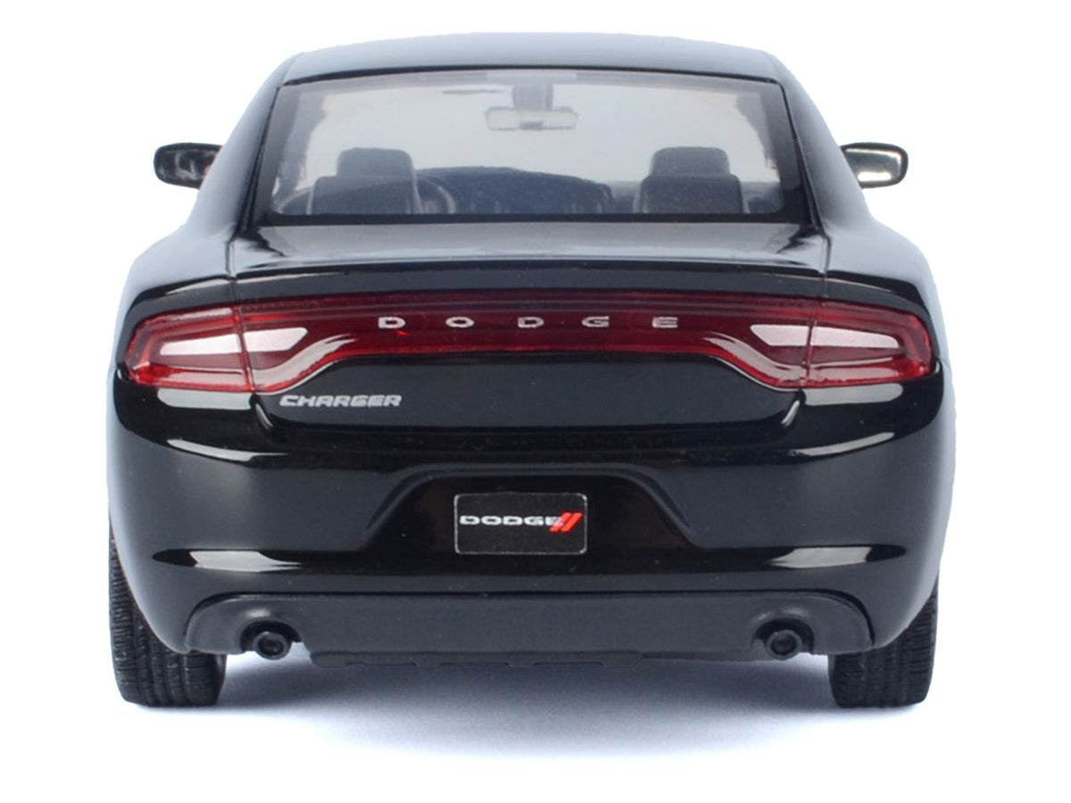 2023 Dodge Charger Pursuit Police Car Black "Custom Builder's Kit - Law Enforcement and Public Service" Series 1/24 Diecast Model Car