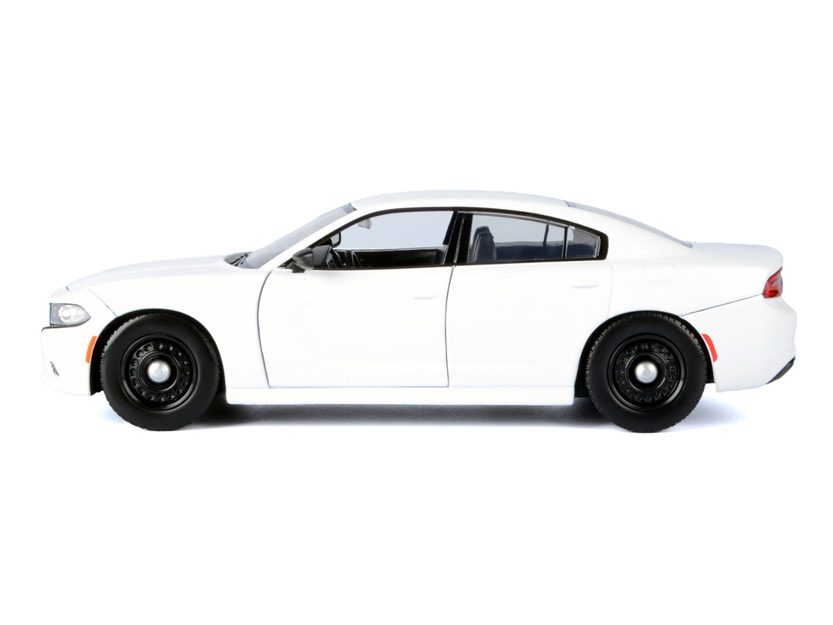 2023 Dodge Charger Pursuit Police Car White "Custom Builder's Kit - Law Enforcement and Public Service" Series 1/24 Diecast Model Car