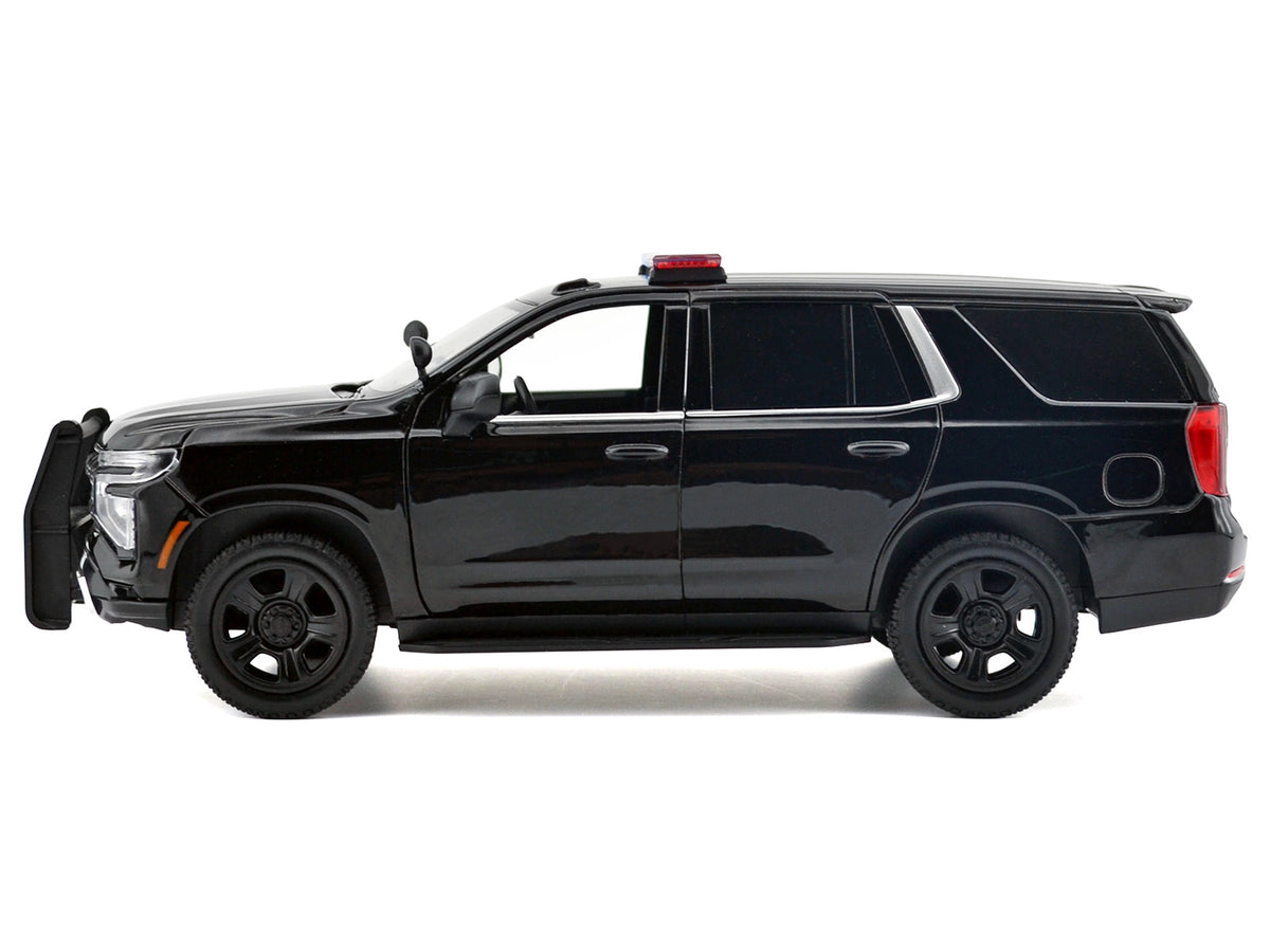 2025 Chevrolet Tahoe PPV Black "Custom Builder's Kit - Law Enforcement and Public Service" Series 1/24 Diecast Model Car