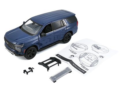 2025 Chevrolet Tahoe PPV Dark Blue "Custom Builder's Kit - Law Enforcement and Public Service" Series 1/24 Diecast Model Car