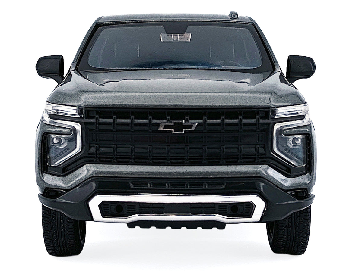 2025 Chevrolet Tahoe PPV Dark Gray Metallic "Custom Builder's Kit - Law Enforcement and Public Service" 1/24 Diecast Model Car