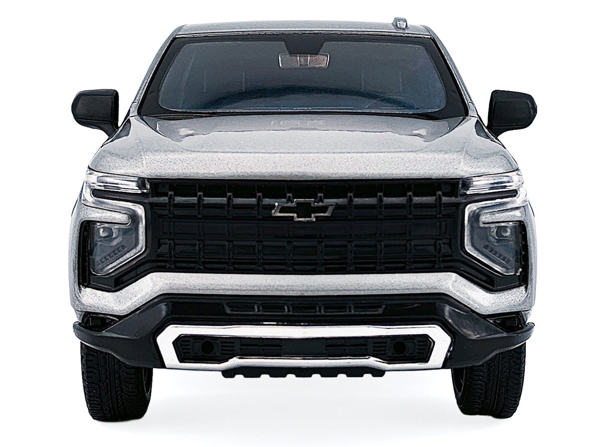 2025 Chevrolet Tahoe PPV Silver Metallic "Custom Builder's Kit - Law Enforcement and Public Service" Series 1/24 Diecast Model Car