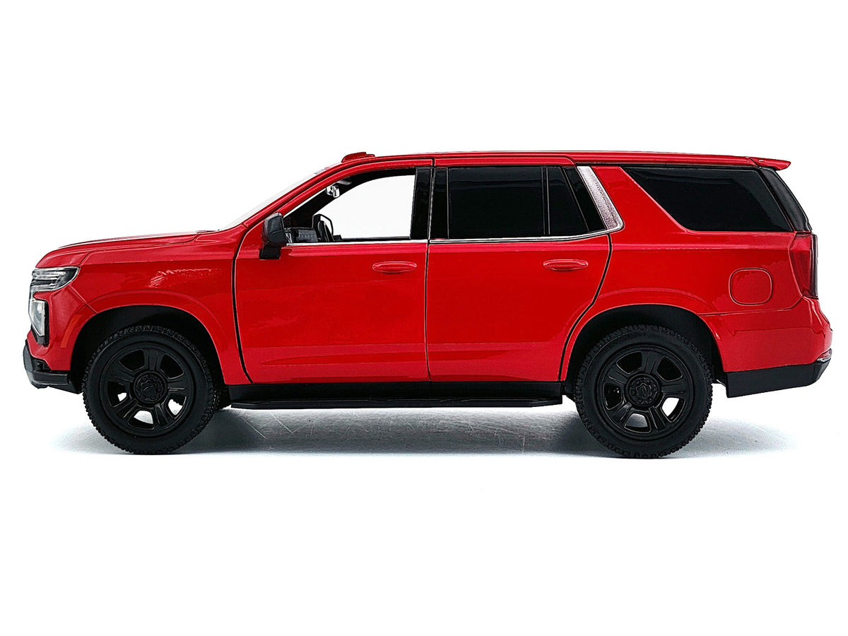 2025 Chevrolet Tahoe PPV Red "Custom Builder's Kit - Law Enforcement and Public Service" Series 1/24 Diecast Model Car