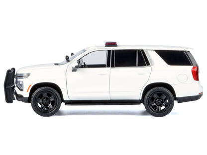 2025 Chevrolet Tahoe PPV White "Custom Builder's Kit - Law Enforcement and Public Service" Series 1/24 Diecast Model Car