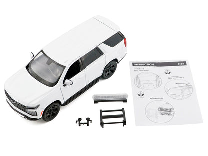2025 Chevrolet Tahoe PPV White "Custom Builder's Kit - Law Enforcement and Public Service" Series 1/24 Diecast Model Car