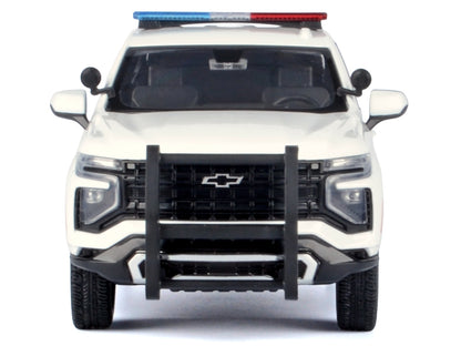 2025 Chevrolet Tahoe PPV White "Custom Builder's Kit - Law Enforcement and Public Service" Series 1/24 Diecast Model Car