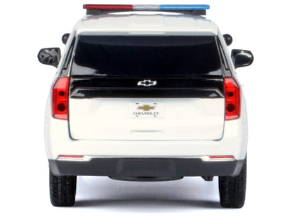 2025 Chevrolet Tahoe PPV White "Custom Builder's Kit - Law Enforcement and Public Service" Series 1/24 Diecast Model Car