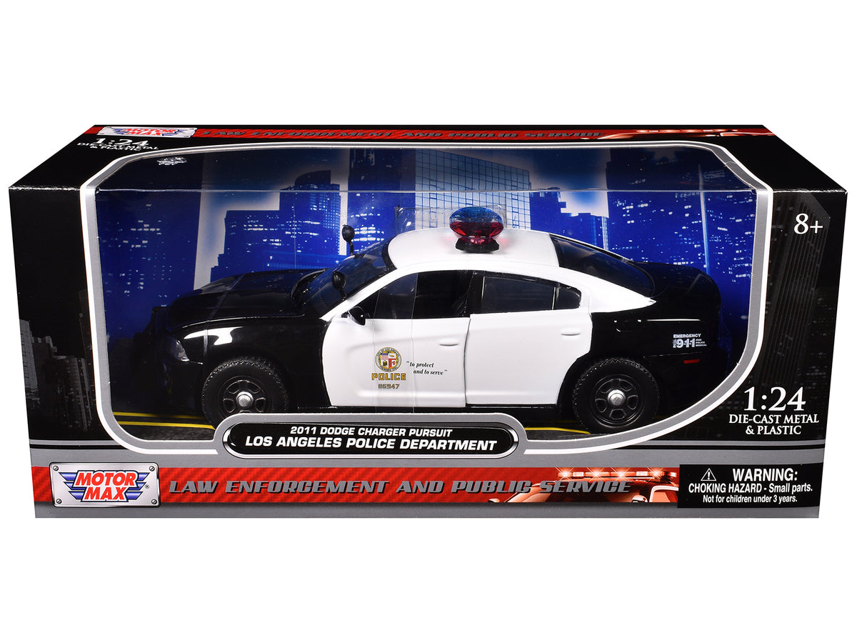 2011 Dodge Charger Pursuit LAPD Los Angeles Police Department Car 1/24 Diecast Car Model