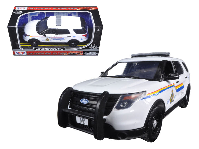 2015 Ford Police Interceptor Utility with Light Bar "RCMP Royal Canadian Mounted Police" White 1/24 Diecast Model Car