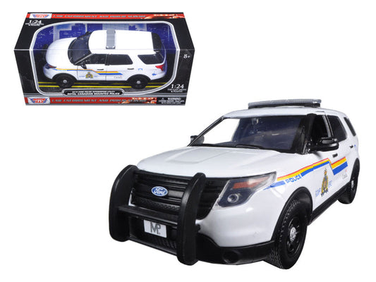 2015 Ford Police Interceptor Utility with Light Bar "RCMP Royal Canadian Mounted Police" White 1/24 Diecast Model Car