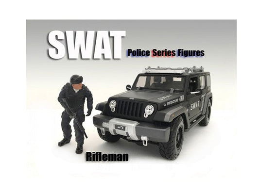 SWAT Team Rifleman Figure For 1:18 Scale Models