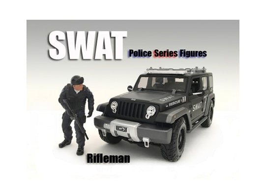 SWAT Team Rifleman Figure For 1:18 Scale Models