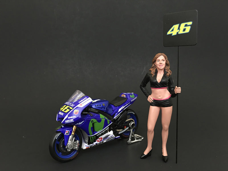 Paddock Girl Figure For 1:18 Scale Models