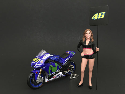 Paddock Girl Figure For 1:18 Scale Models