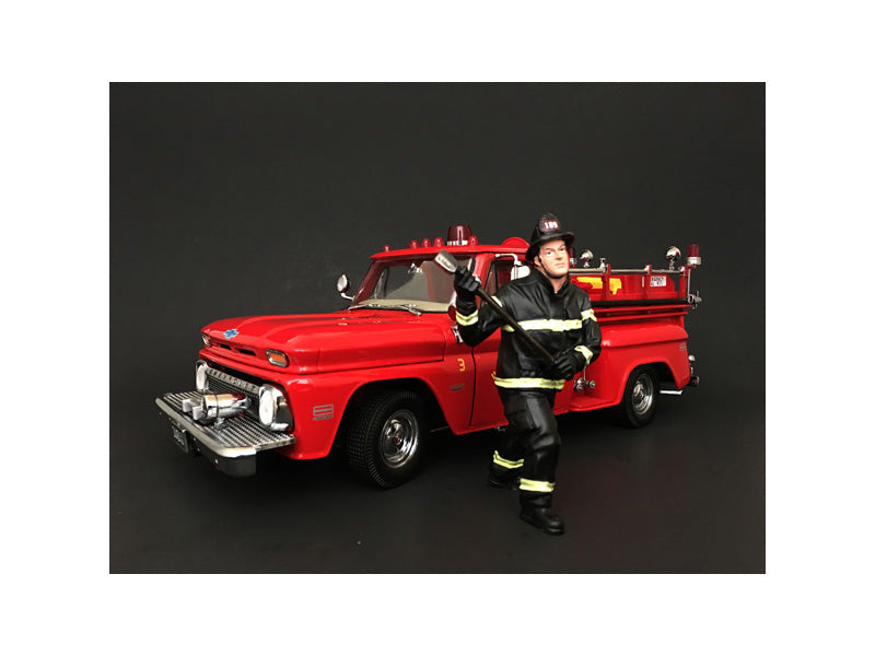 Firefighter with Axe Figurine / Figure For 1:18 Models