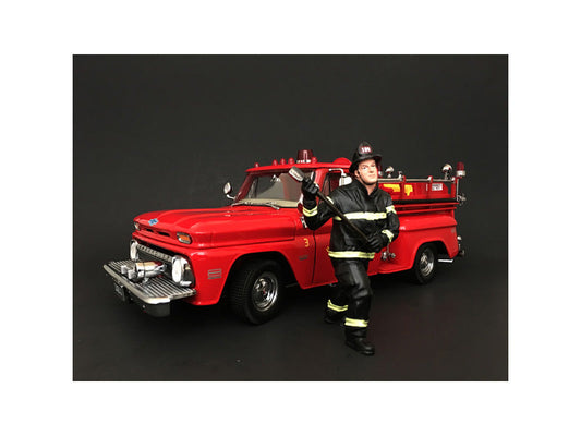 Firefighter with Axe Figurine / Figure For 1:18 Models