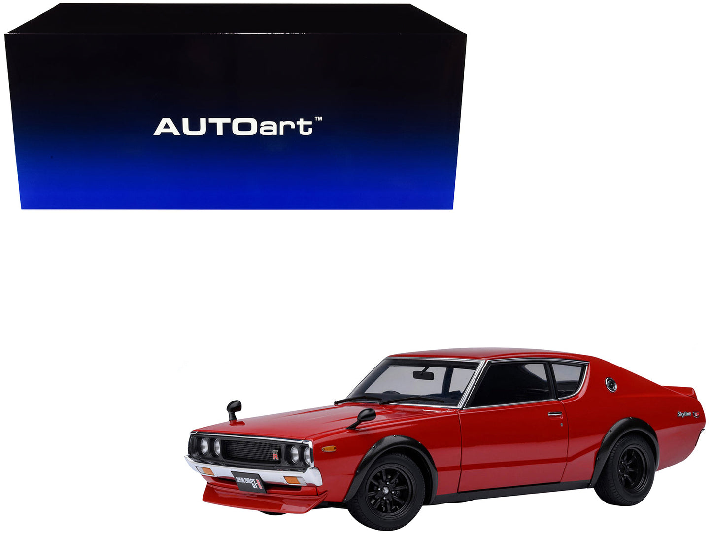 Nissan Skyline 2000GT-R (KPGC110) Tuned Version RHD (Right Hand Drive) Red 1/18 Model Car