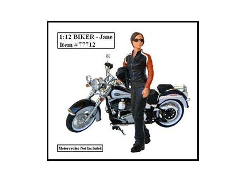 Biker Jane Figure For 1:12 Models