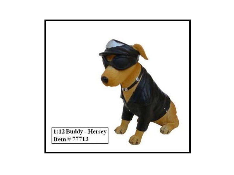 Biker's Dog "Buddy Hersey" Figure For 1:12 Models