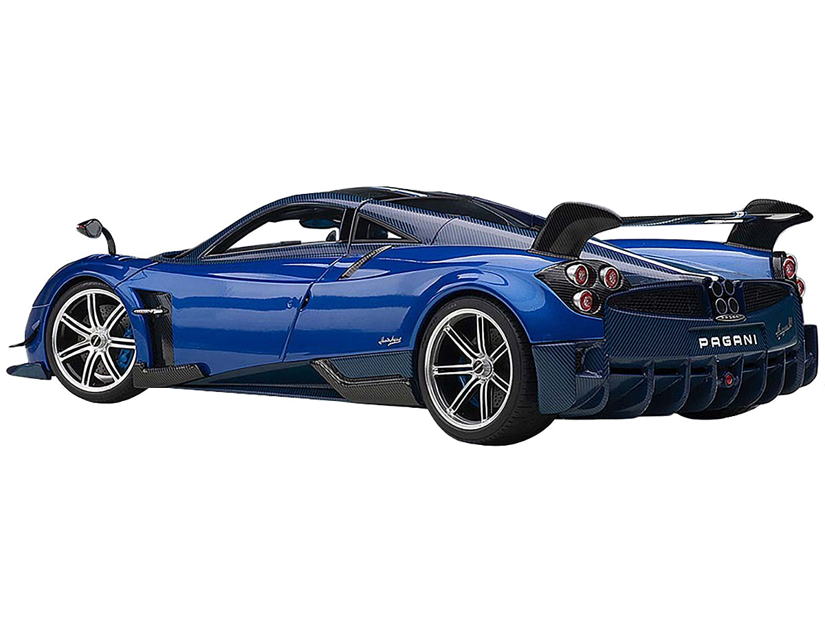 Pagani Huayra BC Blu Francia / Candy Blue Metallic with Carbon Accents 1/18 Model Car