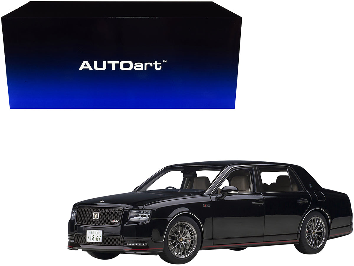 Toyota Century GRMN RHD (Right Hand Drive) Black 1/18 Model Car