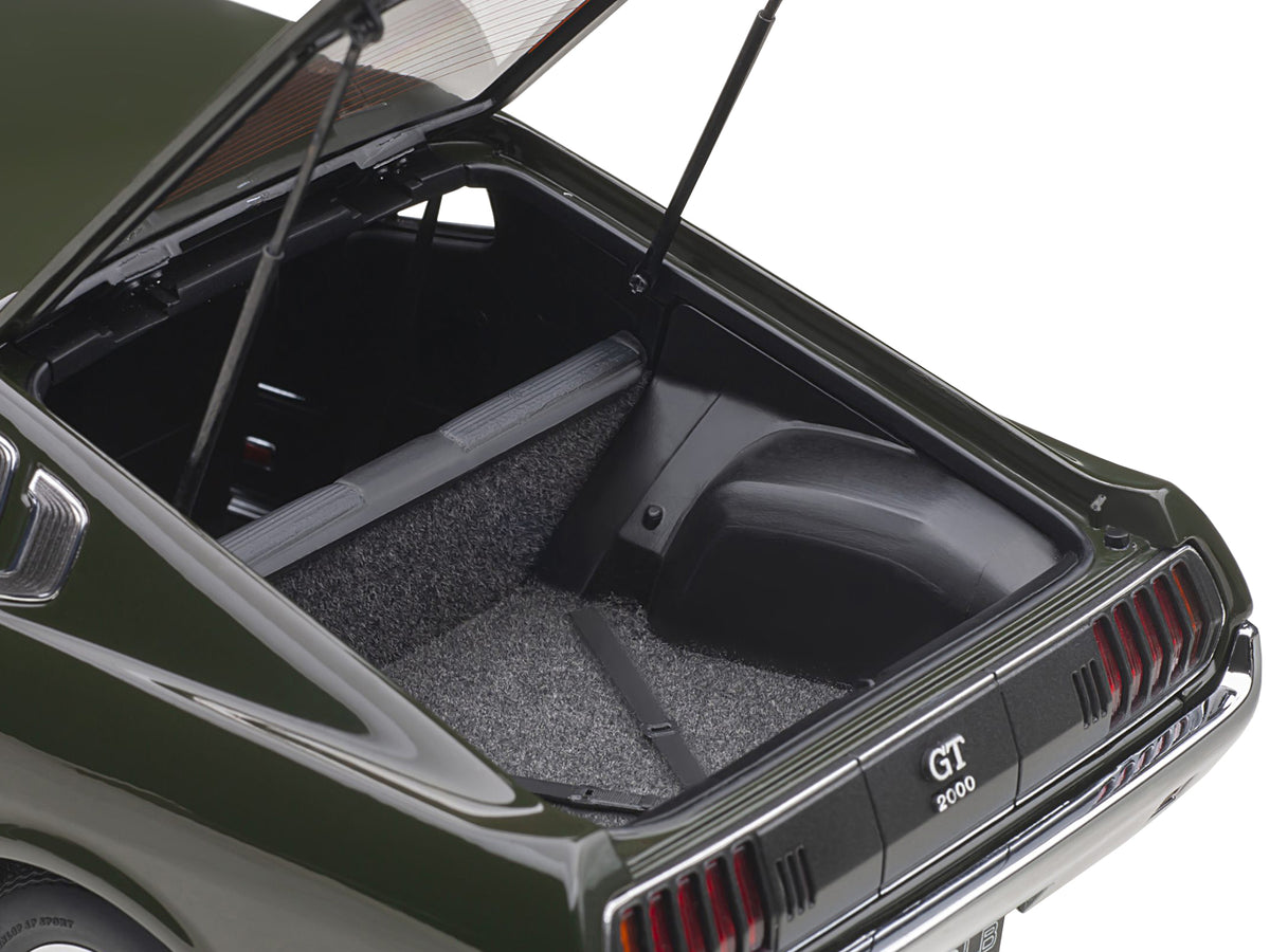 1973 Toyota Celica Liftback 2000GT (RA25) RHD (Right Hand Drive) Moss Green 1/18 Model Car