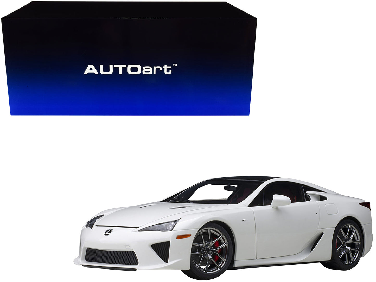 Lexus LFA Whitest White with Carbon Top 1/18 Model Car