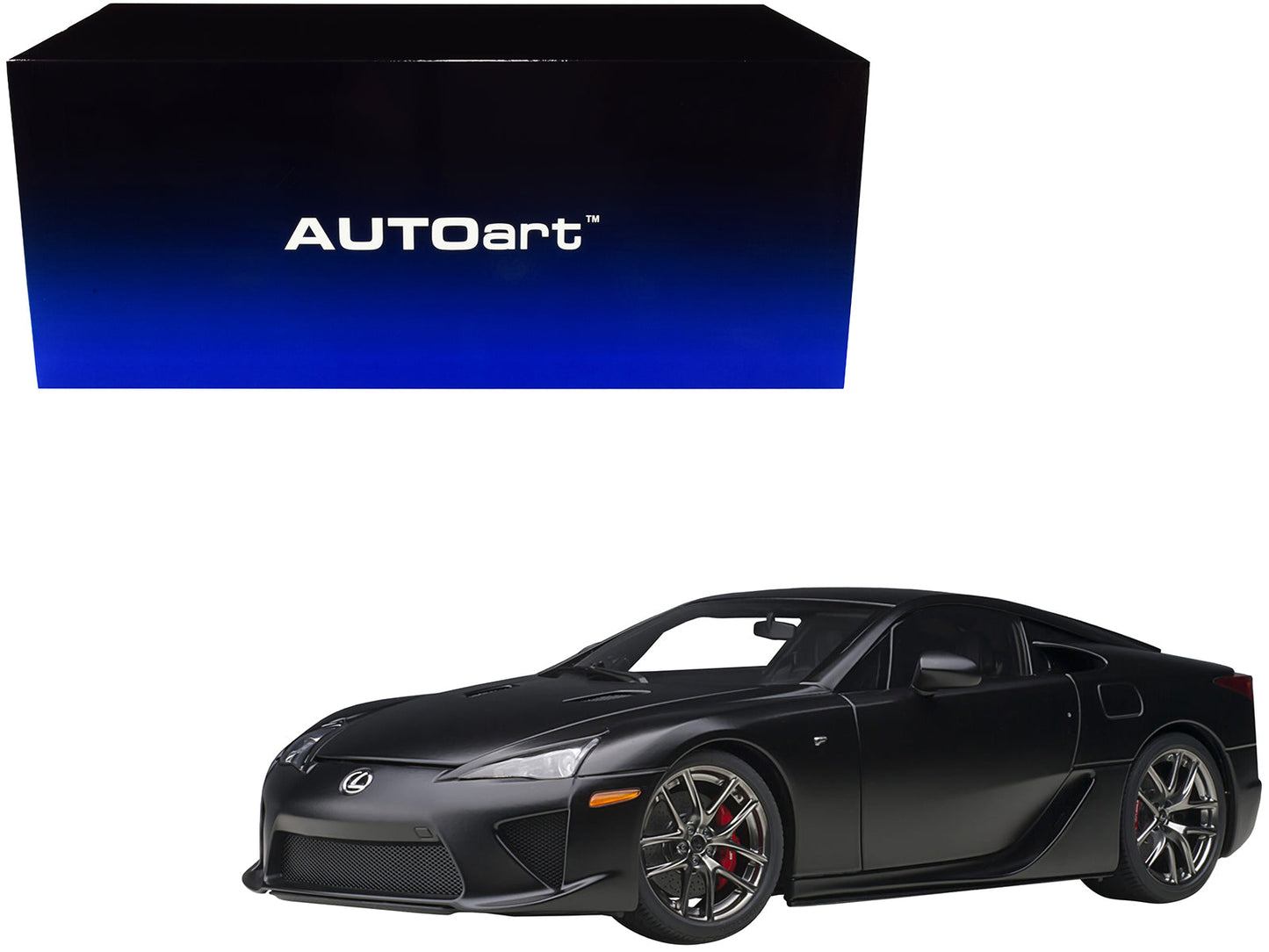 Lexus LFA Matt Black 1/18 Model Car