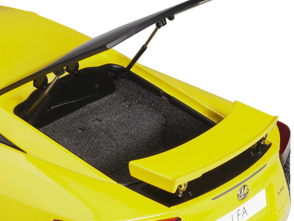 Lexus LFA Pearl Yellow with Red and Black Interior 1/18 Model Car