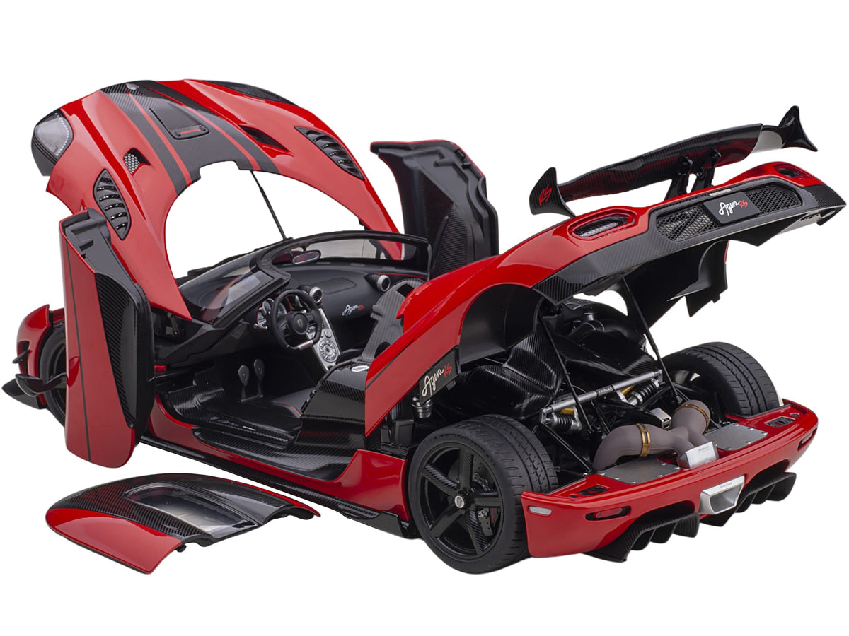 Koenigsegg Agera RS Chili Red with Black Accents 1/18  Model Car