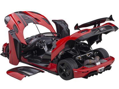 Koenigsegg Agera RS Chili Red with Black Accents 1/18  Model Car