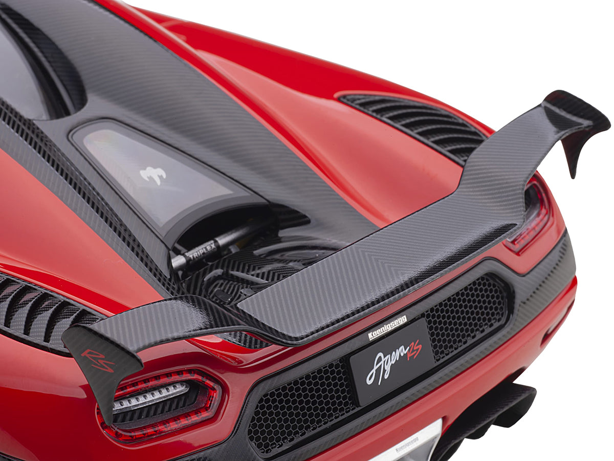 Koenigsegg Agera RS Chili Red with Black Accents 1/18  Model Car