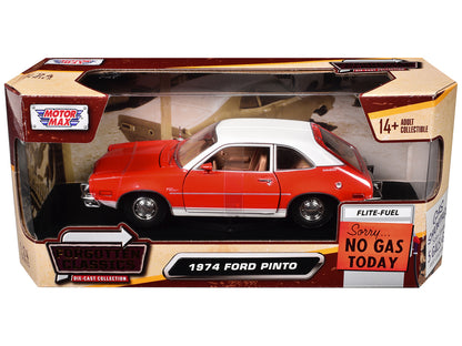 1974 Ford Pinto Orange with White Top "Forgotten Classics" Series 1/24 Diecast Model Car