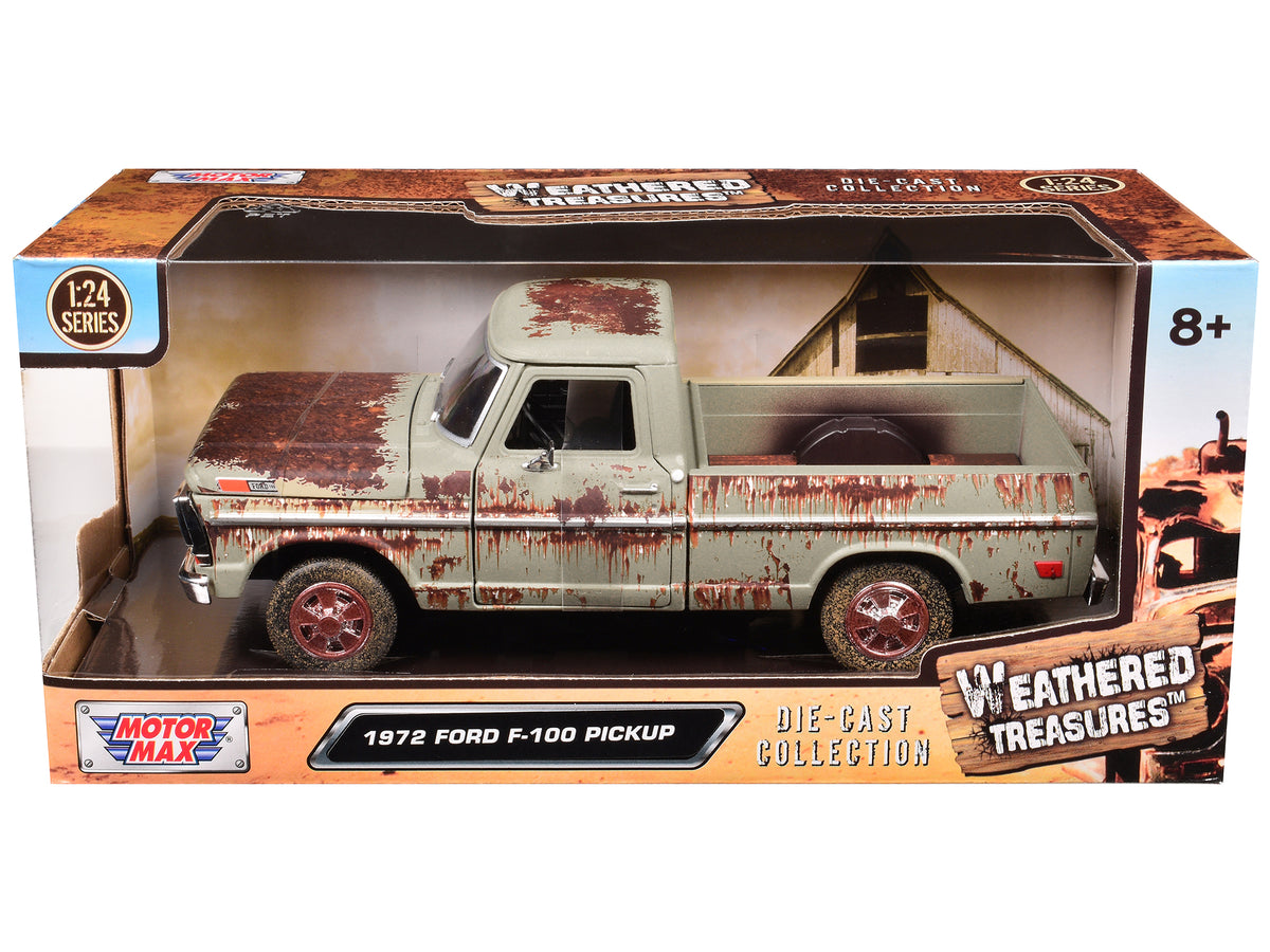 1972 Ford F-100 Pickup Truck Beige (Rusted) "Weathered Treasures" Series 1/24 Diecast Model Car