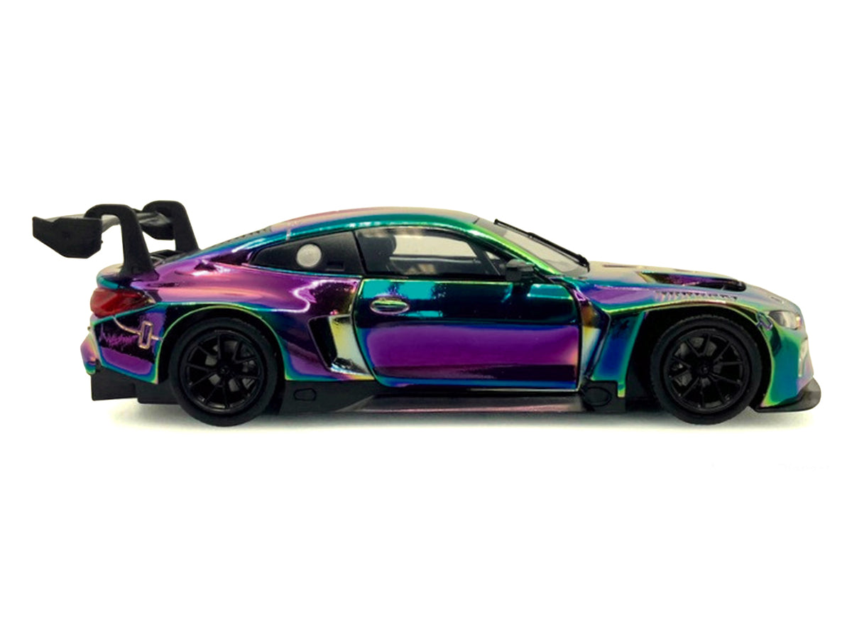 BMW M4 GT3 Chameleon Chrome "Custom Wrap" Series 1/24 Diecast Model Car